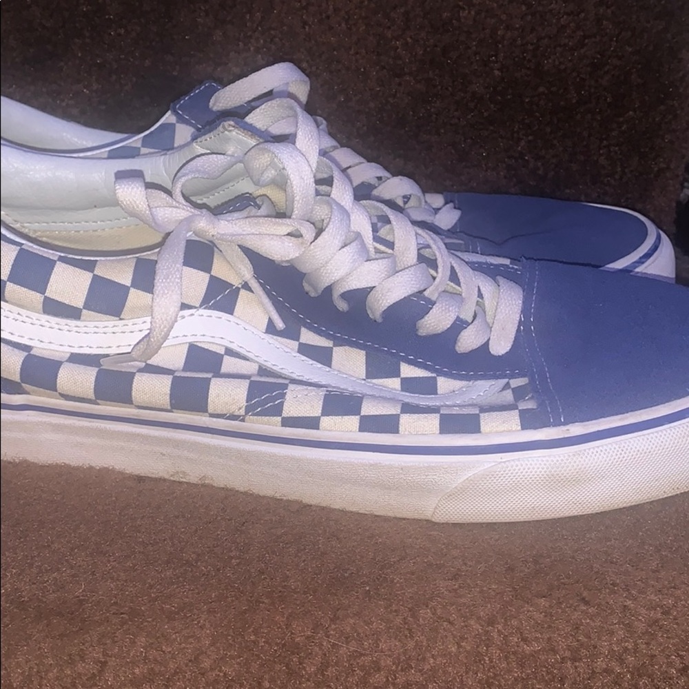Blue Checkered Vans